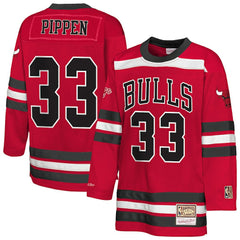 Scottie Pippen Chicago Bulls Youth Maxxed Out 2.0 Fashion Hockey Jersey sale - Red | Mitchell & Ness for sale
