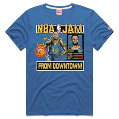 Stephen Curry Golden State Warriors Homage Unisex NBA Jam Tri-Blend T-Shirt sale - Royal on sale
