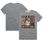 Jalen Brunson New York Knicks Homage Unisex NBA Jam Tri-Blend T-Shirt - Gray sale