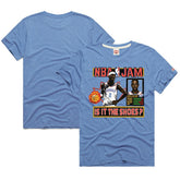 Shai Gilgeous-Alexander Oklahoma City Thunder Homage Unisex NBA Jam Tri-Blend T-Shirt - Light Blue cheap