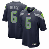 Jalen Milroe Seattle Seahawks 2025 NFL Draft Game Jersey - College Navy | Nike on sale