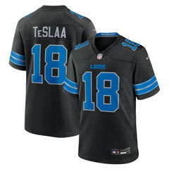 Isaac TeSlaa Detroit Lions Alternate Game Player Jersey - Black | Nike outlet