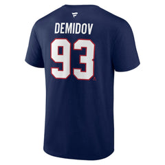 Ivan Demidov Montreal Canadiens Fanatics Authentic Stack Name & Number T-Shirt Navy