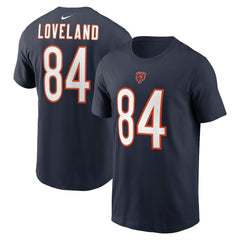 Colston Loveland Chicago Bears Name & Number T-Shirt - Navy | Nike for sale