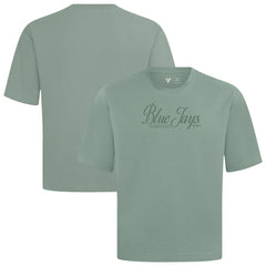 Toronto Blue Jays Levelwear Ethereal Oversized Luxe Signature Knit T-Shirt - Green