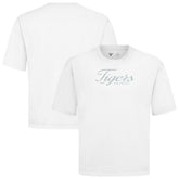 Detroit Tigers Levelwear Ethereal Oversized Luxe Signature Knit T-Shirt - White