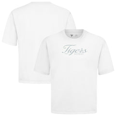 Detroit Tigers Levelwear Ethereal Oversized Luxe Signature Knit T-Shirt - White