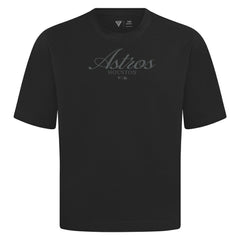 Houston Astros Levelwear Ethereal Oversized Luxe Signature Knit T-Shirt - Black
