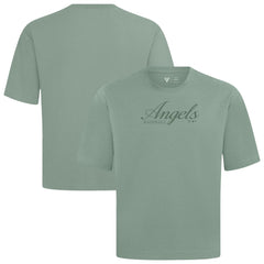 Los Angeles Angels Levelwear Ethereal Oversized Luxe Signature Knit T-Shirt - Green