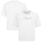 Los Angeles Angels Levelwear Ethereal Oversized Luxe Signature Knit T-Shirt - White