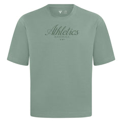 Athletics Levelwear Ethereal Oversized Luxe Signature Knit T-Shirt - Green