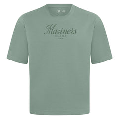 Seattle Mariners Levelwear Ethereal Oversized Luxe Signature Knit T-Shirt - Green