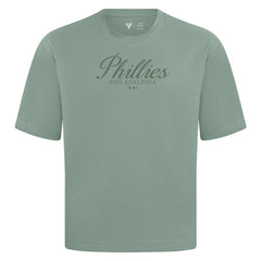 Philadelphia Phillies Levelwear Ethereal Oversized Luxe Signature Knit T-Shirt - Green