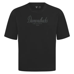 Arizona Diamondbacks Levelwear Ethereal Oversized Luxe Signature Knit T-Shirt - Black