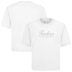 Colorado Rockies Levelwear Ethereal Oversized Luxe Signature Knit T-Shirt - White