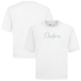 Los Angeles Dodgers Levelwear Ethereal Oversized Luxe Signature Knit T-Shirt - White