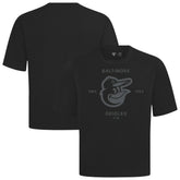 Baltimore Orioles Levelwear Crossway Oversized Luxe Signature Knit T-Shirt - Black
