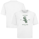 Chicago White Sox Levelwear Crossway Oversized Luxe Signature Knit T-Shirt - White