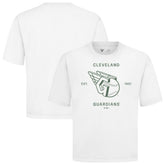 Cleveland Guardians Levelwear Crossway Oversized Luxe Signature Knit T-Shirt - White
