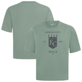 Kansas City Royals Levelwear Crossway Oversized Luxe Signature Knit T-Shirt - Green
