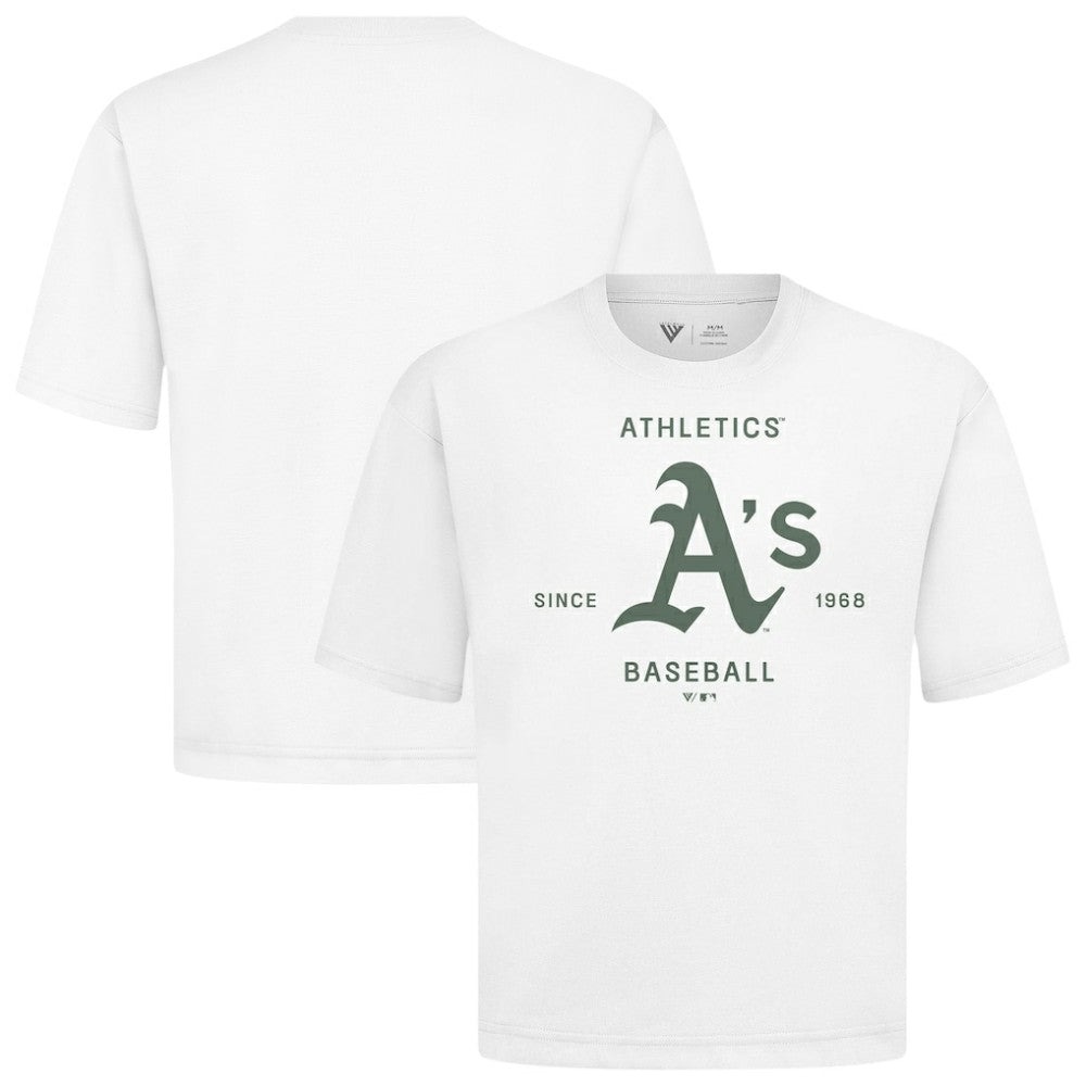 Athletics Levelwear Crossway Oversized Luxe Signature Knit T-Shirt - White