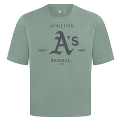 Athletics Levelwear Crossway Oversized Luxe Signature Knit T-Shirt - Green
