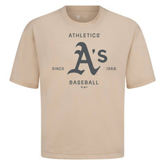 Athletics Levelwear Crossway Oversized Luxe Signature Knit T-Shirt - Khaki