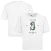 Seattle Mariners Levelwear Crossway Oversized Luxe Signature Knit T-Shirt - White
