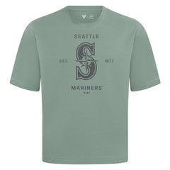 Seattle Mariners Levelwear Crossway Oversized Luxe Signature Knit T-Shirt - Green