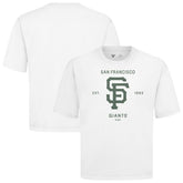 San Francisco Giants Levelwear Crossway Oversized Luxe Signature Knit T-Shirt - White
