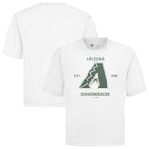 Arizona Diamondbacks Levelwear Crossway Oversized Luxe Signature Knit T-Shirt - White