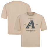 Arizona Diamondbacks Levelwear Crossway Oversized Luxe Signature Knit T-Shirt - Khaki