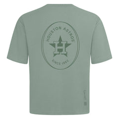 Houston Astros Levelwear Signet Oversized Luxe Signature Knit T-Shirt - Green