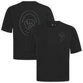 Milwaukee Brewers Levelwear Signet Oversized Luxe Signature Knit T-Shirt - Black