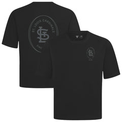 St. Louis Cardinals Levelwear Signet Oversized Luxe Signature Knit T-Shirt - Black