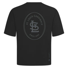 St. Louis Cardinals Levelwear Signet Oversized Luxe Signature Knit T-Shirt - Black