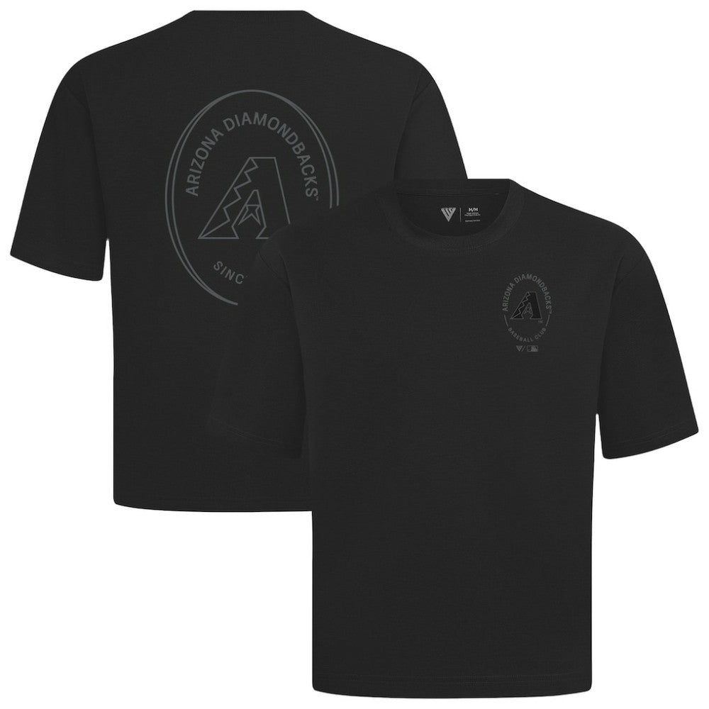 Arizona Diamondbacks Levelwear Signet Oversized Luxe Signature Knit T-Shirt - Black