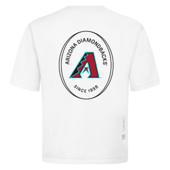 Arizona Diamondbacks Levelwear Signet Oversized Luxe Signature Knit T-Shirt - White