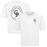 Colorado Rockies Levelwear Signet Oversized Luxe Signature Knit T-Shirt - White