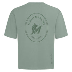 Miami Marlins Levelwear Signet Oversized Luxe Signature Knit T-Shirt - Green