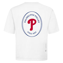 Philadelphia Phillies Levelwear Signet Oversized Luxe Signature Knit T-Shirt - White