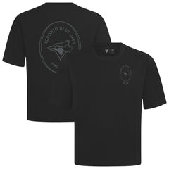 Toronto Blue Jays Levelwear Signet Oversized Luxe Signature Knit T-Shirt - Black