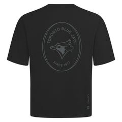 Toronto Blue Jays Levelwear Signet Oversized Luxe Signature Knit T-Shirt - Black