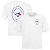 Toronto Blue Jays Levelwear Signet Oversized Luxe Signature Knit T-Shirt - White