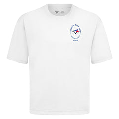 Toronto Blue Jays Levelwear Signet Oversized Luxe Signature Knit T-Shirt - White
