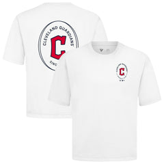 Cleveland Guardians Levelwear Signet Oversized Luxe Signature Knit T-Shirt - White