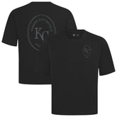 Kansas City Royals Levelwear Signet Oversized Luxe Signature Knit T-Shirt - Black