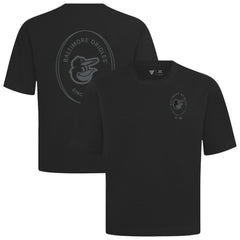 Baltimore Orioles Levelwear Signet Oversized Luxe Signature Knit T-Shirt - Black
