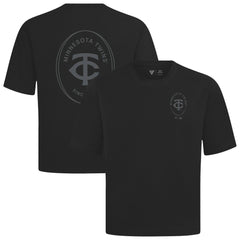 Minnesota Twins Levelwear Register Oversized Luxe Signature Knit T-Shirt - Black