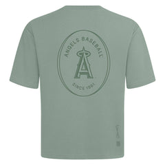 Los Angeles Angels Levelwear Register Oversized Luxe Signature Knit T-Shirt - Green